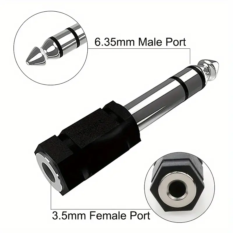 Adaptador de Audio 3.5mm a 6.35mm