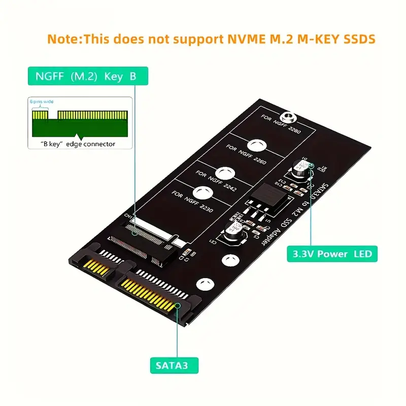 Adaptador de M.2 a SATA