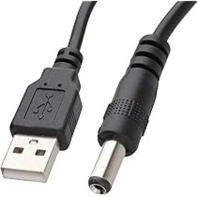 Cable USB 2.0 A a CC 5.5mm