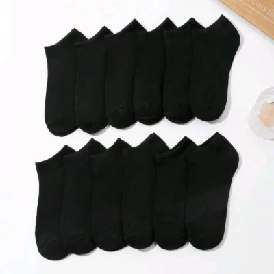 Medias Cortas Negras Transpirables