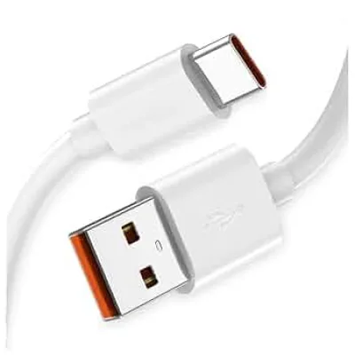 Cable USB a USB-C 1m Blanco
