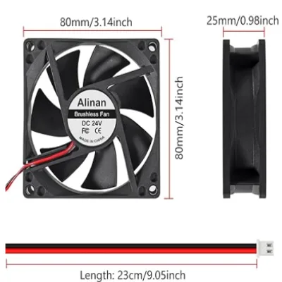 FAN 8025 24V 2 Pin