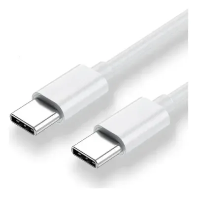 Cable USB Tipo C a Tipo C – 1 Metro, Blanco
