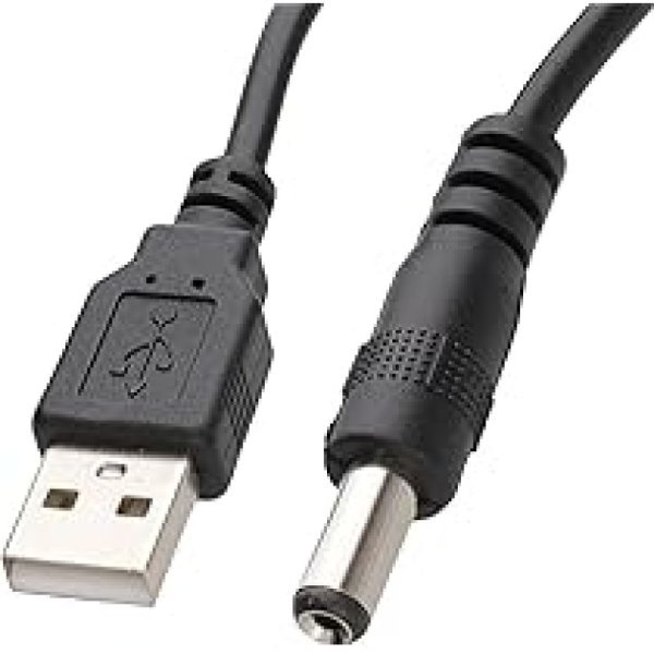 Cable USB 2.0 A a CC 5.5mm