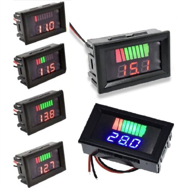 Indicador de Carga de Batería 12-60V