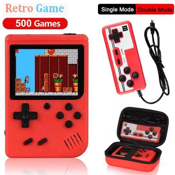  Mini consola portátil retro de mano 500 juegos