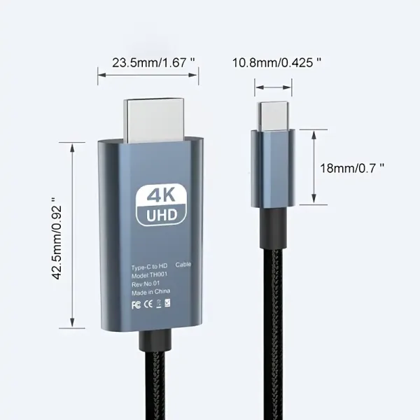 Cable Adaptador USB C a HDMI