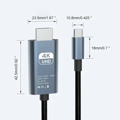 Cable Adaptador USB C a HDMI