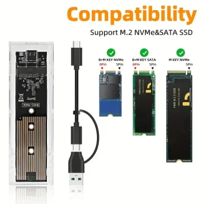 Caja de M.2 a USB